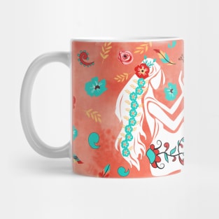 Boho Zodiac Sign- Gemini Astrology Watercolor Illustration Mug